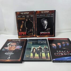 Clint Eastwood DVD Lot of 5 Unforgiven Absolute Power Space Cowboy Pink Cadillac
